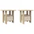 vidaXL Nočna omarica s predalom 2 pcs Sonoma hrast 41 x 40 x 45 cm