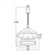 Braytron LED visilica BRY-LINA-PD-2540-OKRUGLA-ZLATNA-65W-3U1