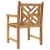 Vrtna stolica 2 pcs 60 x 58 x 90 cm Čvrsto teak drvo