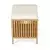 Autronic Tabure Stool with storage space, bamboo, natural, DR-B066 NAT