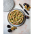 Perforated tart mould, with baking paper included, stainless steel, 24
