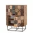 Hanah Home Višenamenska komoda Quantum Solo-Mosaic, 93 x115 x36 cm, Smeđa
