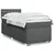 VIDAXL Box spring postelja z vzmetnico temno siva 80x200 cm blago