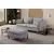 Atelier del Sofa Trosed Flexy, 195 x 100 x 75 cm, Sivi