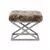 Lessentiel Maison Tabure 50x42x40cm, Srebrno-Braon