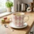 Florina geometrijski diamantni porcelanasti vrček 400 ml roza