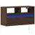 Zidni TV ormarić s LED svjetlima smeđa boja hrasta 80x31x45 cm