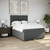 vidaXL Box spring posteljni z vzmetnico temno siv 140x190 cm blago