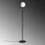 OPVIQ Podna lampa Tulip 13815 Black