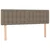 Vidaxl Box spring postelja z vzmetnico taupe 140x200 cm blago