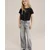 WE Fashion Majica temno modra/črna