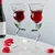 shumee KOZARCI ZA VINO VRTNICE VELIKI KOZAREC RDEČE BELO Valentinovo