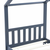 vidaXL Okvir za dječji krevet od masivne borovine sivi 70 x 140 cm