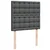 Vidaxl Box spring postelja z vzmetnico temno siva 100x200 cm blago