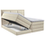 MID.YOU POSTELJA BOXSPRING 160 cm  x 200 cm , tekstil bež