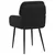 Trpezarijske stolice 2 pcs Baršun Crna 59 x 59,5 x 90 cm