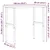 Radni stol 100x60x(73-99,5) cm masivno drvo bagrema pravokutni