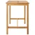 Stol za bar Prirodna 150 x 75 x 105 cm Čvrsto teak drvo