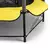 Klarfit Rocketkid 3 trampolin 140cm Sicherheitsnetz Bungeefederung gelb (FIT11-Rocketkid-3)