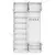 Hanah Home Ormar za hodnik EA144 - 3839, 119,6x226,4x37,5 cm, Beli