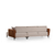 Atelier del Sofa Ugaona garnitura Aren 145x43x206cm Bež-Cimet