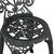 Vidaxl Vrtnik Bistro Set 3 szt. Črna Aluminij