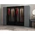 Hanah Home Garderober Kale Plus-7805, 270x210x52 cm, Crno-sivi
