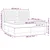 Vidaxl Box spring postelja z vzmetnico LED črna 180x200 cm blago