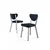 Hanah Home Set stolica Arfe, 101x76x26 cm, 4 komada, Crne