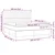 Vidaxl Box spring postelja z vzmetnico LED temno siva 180x200 cm blago