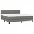 vidaXL Box spring postelja z vzmetnico temno siva 160x200 cm blago