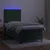 Vidaxl Box spring postelja z vzmetnico LED tem. zelena 90x190 cm žamet