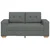 vidaXL Dvosed temno siv 160x77x82 cm blago