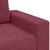 Vidaxl Dvosed vinsko rdeč 180x77x82 cm blago