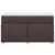 Vidaxl Box spring postelja z vzmetnico temno rjava 120x190 cm blago