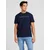 Tommy Jeans Majica  temno modra / bela