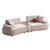 Atelier del Sofa Set nameštaja za dnevnu sobu, 2 komada, Krem