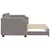 Vidaxl Izvlečna dnevna postelja temno taupe 80x200 cm blago