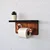 Hanah Home Polica sa držačem Cop056, 29x16x14 cm, Boje oraha