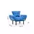 ATELIER DEL SOFA Fotelja Nitta Single Blue