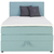 Welnova POSTELJA BOXSPRING 120 cm x 200 cm , tekstil svetlo modra