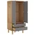 Vidaxl Garderobna omara OTTA rjava in siva 76,5x53x172 cm borovina