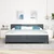 LED Box Spring Krevet s madracem Tamno siva 200 x 200 cm Baršun
