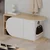 HANAH HOME Cipelarnik Nova Shoe Bench Oak White