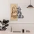 Ebedi Nakis -1 NaturalBlack Decorative Wooden Wall Accessory
