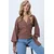 Trend Alacati Stili Ženska bluza Alc-X14505, Braon