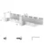 slomart ATL DA263A Organizator kablov pod mizo, bel