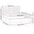 Vidaxl Box spring postelja z vzmetnico LED črna 180x200 cm blago
