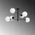 Opviq Luster Arge-10171, 75x75x40 cm, 6xE14, 40W