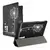 Preklopna futrola s dizajnom paperje za Samsung Galaxy Tab S7 Plus / Tab S7 FE - crna